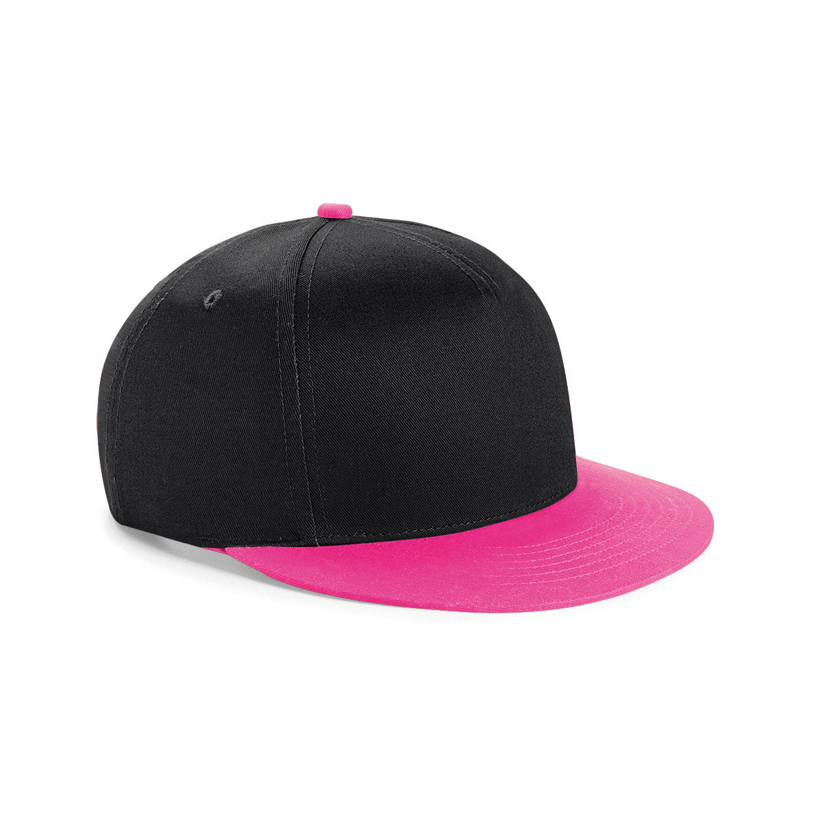Beechfield Youth Snapback Hat Retro Style Adjustable Flat Peak TearAway Label