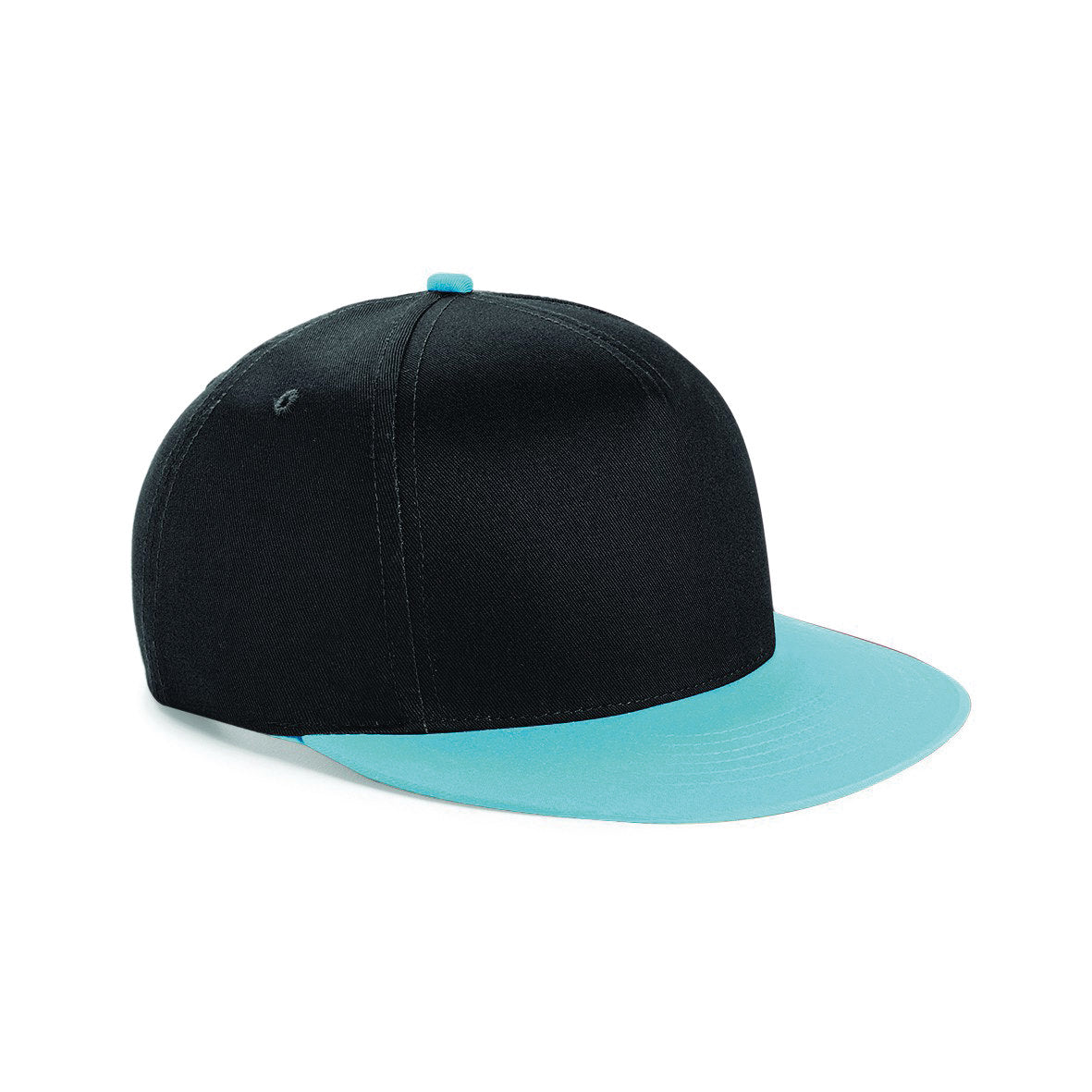 Beechfield Youth Snapback Hat Retro Style Adjustable Flat Peak TearAway Label