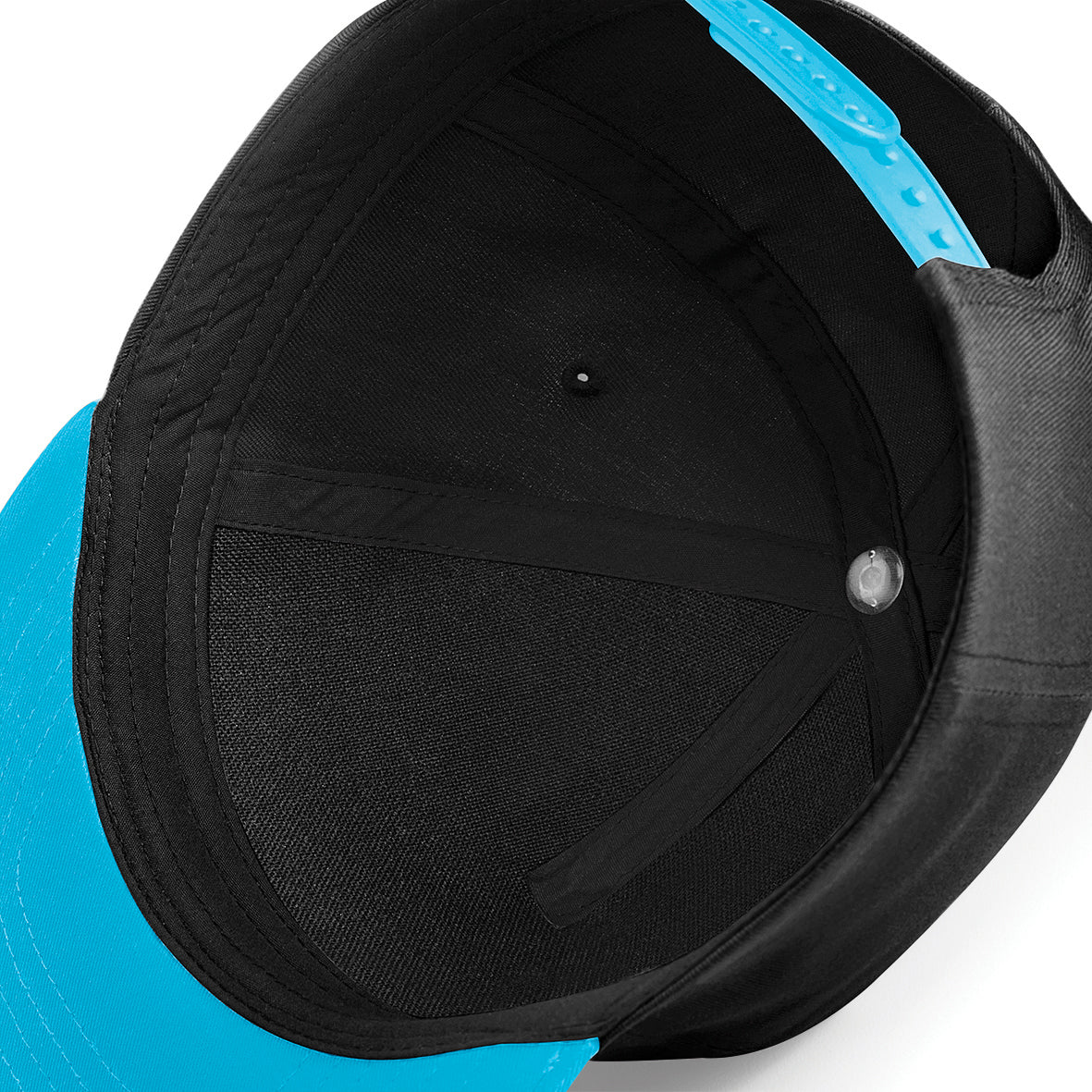 Beechfield Youth Snapback Hat Retro Style Adjustable Flat Peak TearAway Label
