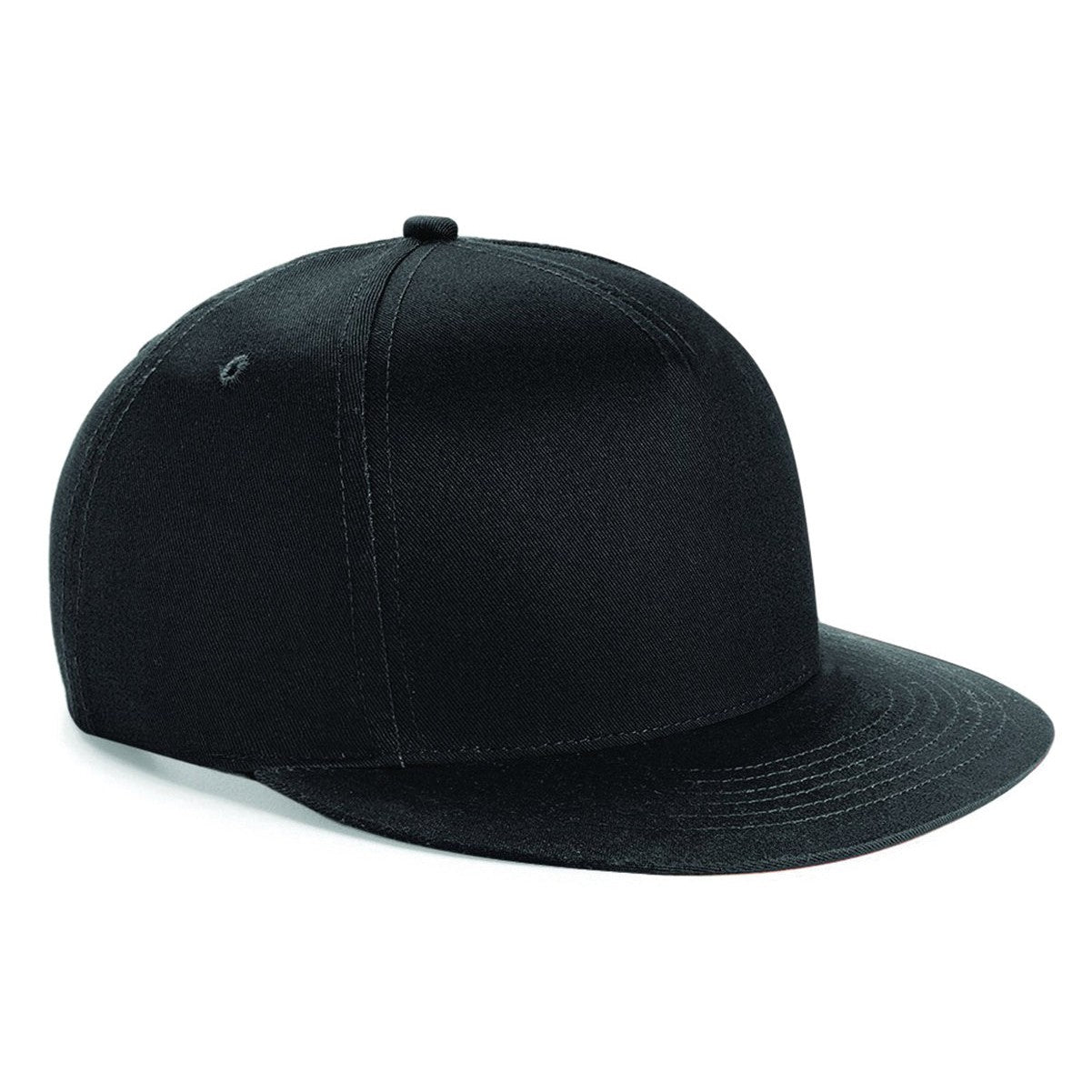 Beechfield Youth Snapback Hat Retro Style Adjustable Flat Peak TearAway Label