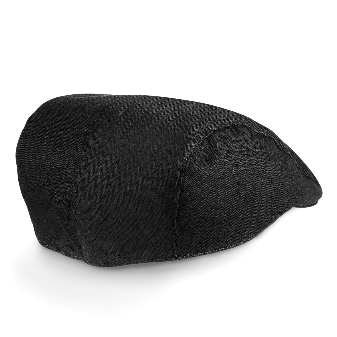 Beechfield Vintage Flat Cap Unisex Herringbone Weave Classic Style Hat