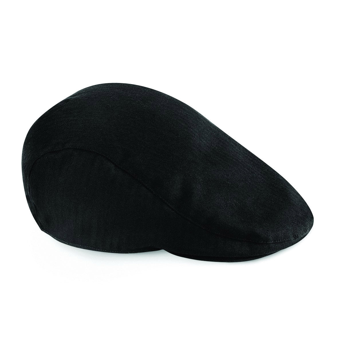 Beechfield Vintage Flat Cap Unisex Herringbone Weave Classic Style Hat