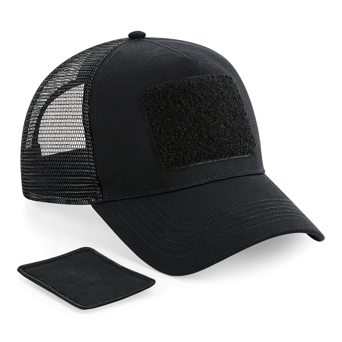 Beechfield Patch Snapback Trucker Hat with Interchangeable Rip-Strip Patch