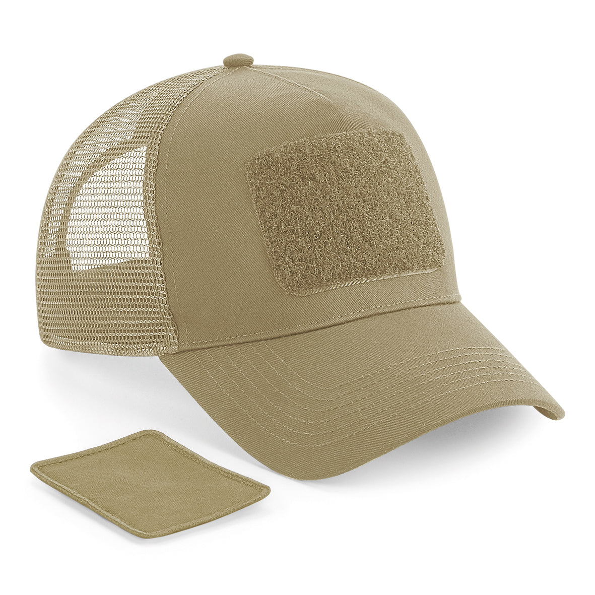 Beechfield Patch Snapback Trucker Hat with Interchangeable Rip-Strip Patch