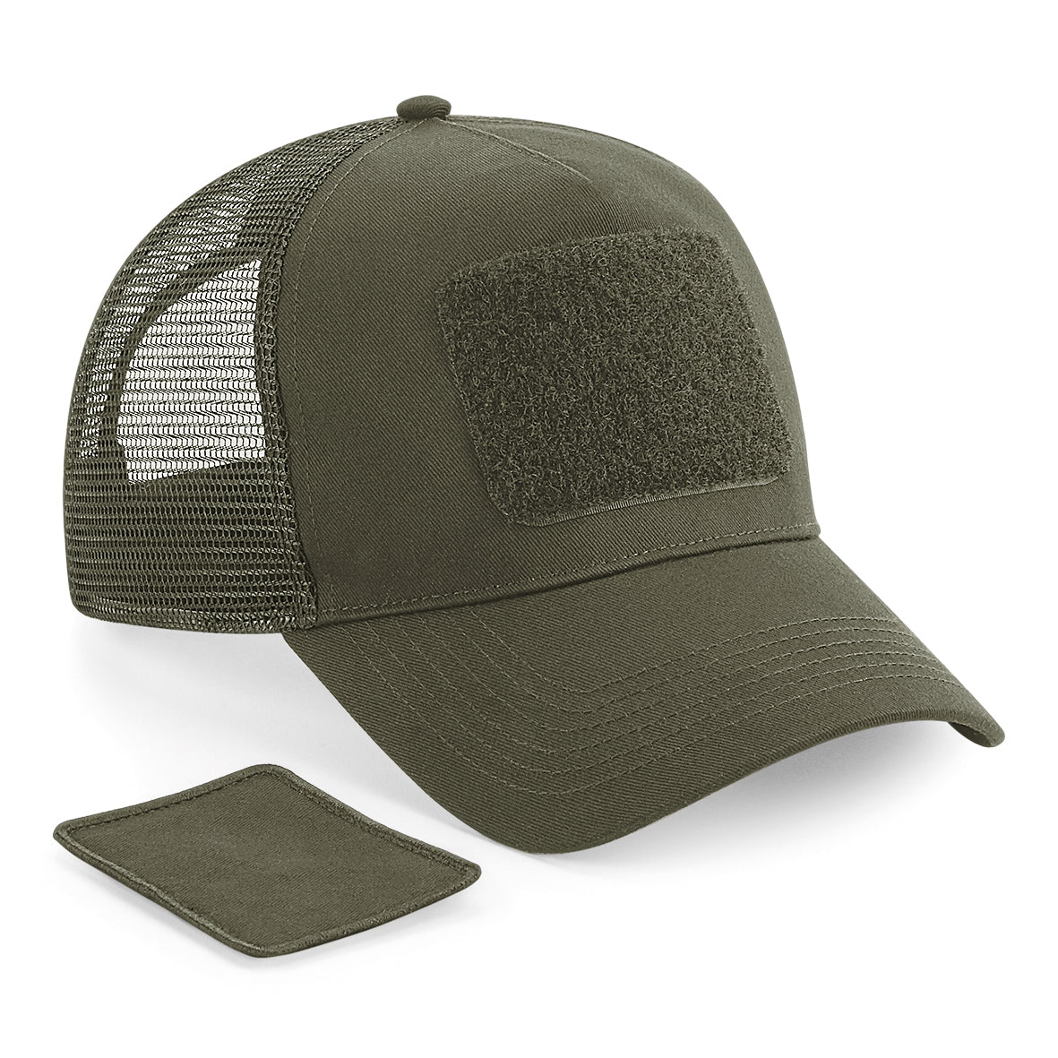 Beechfield Patch Snapback Trucker Hat with Interchangeable Rip-Strip Patch