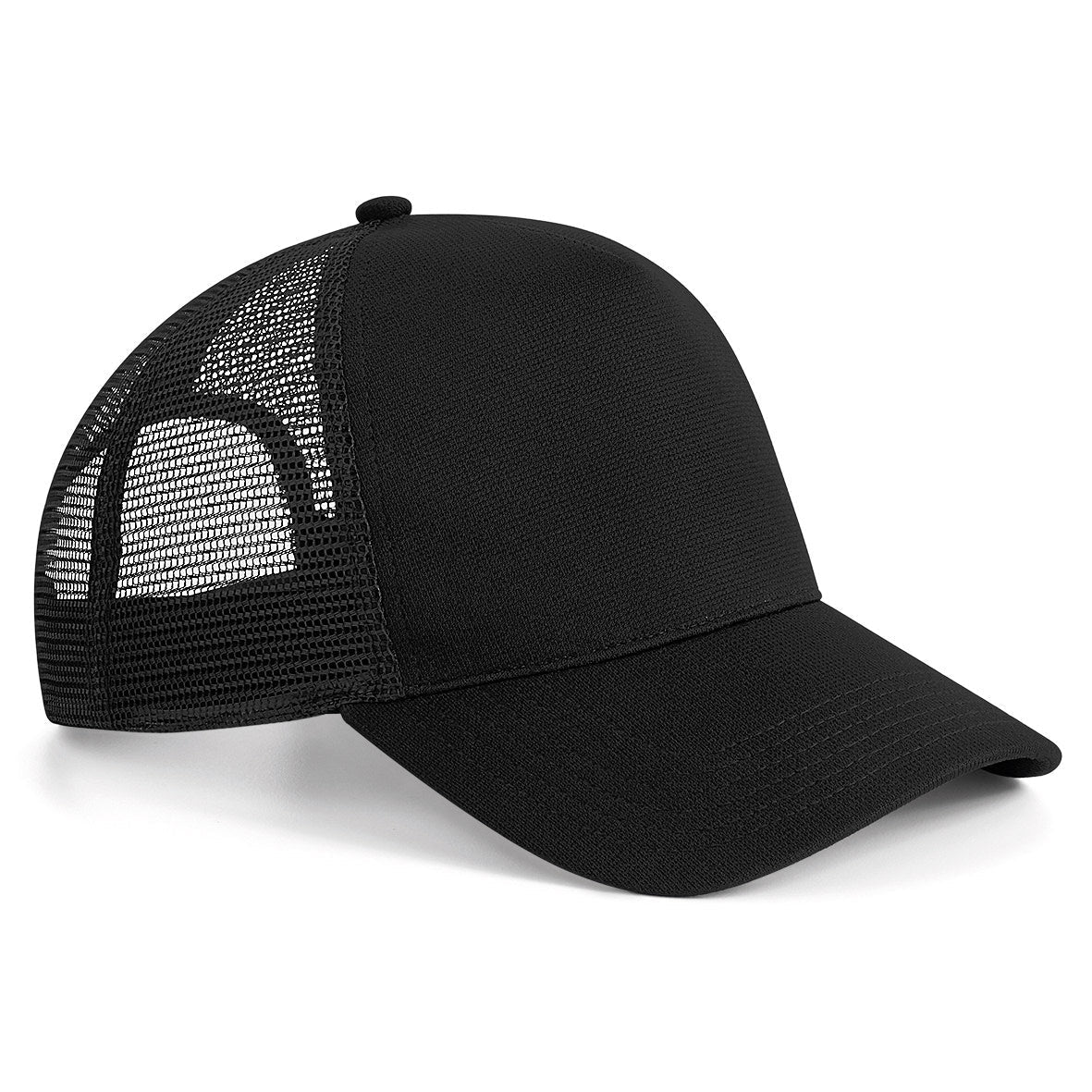 Beechfield Microknit Snapback Trucker Hat Adjustable 5-Panel Urban Style