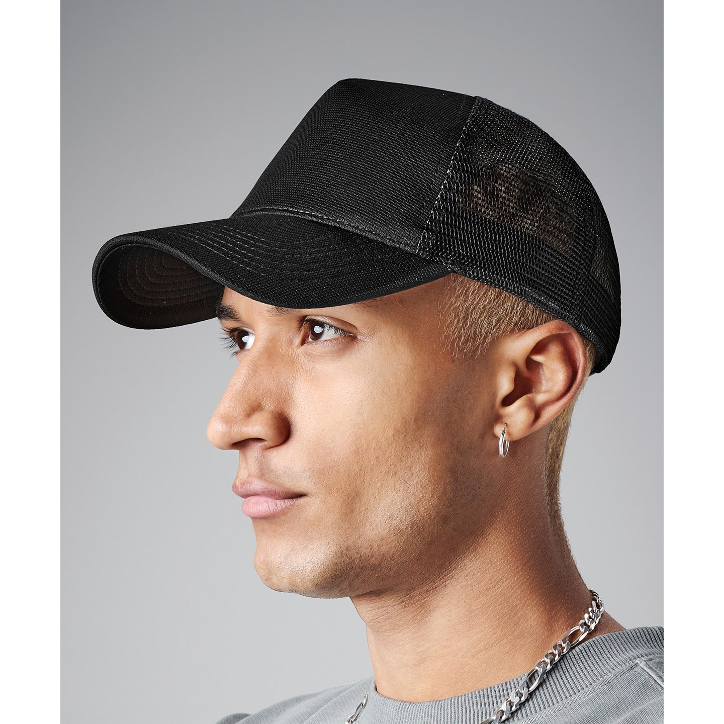 Beechfield Microknit Snapback Trucker Hat Adjustable 5-Panel Urban Style