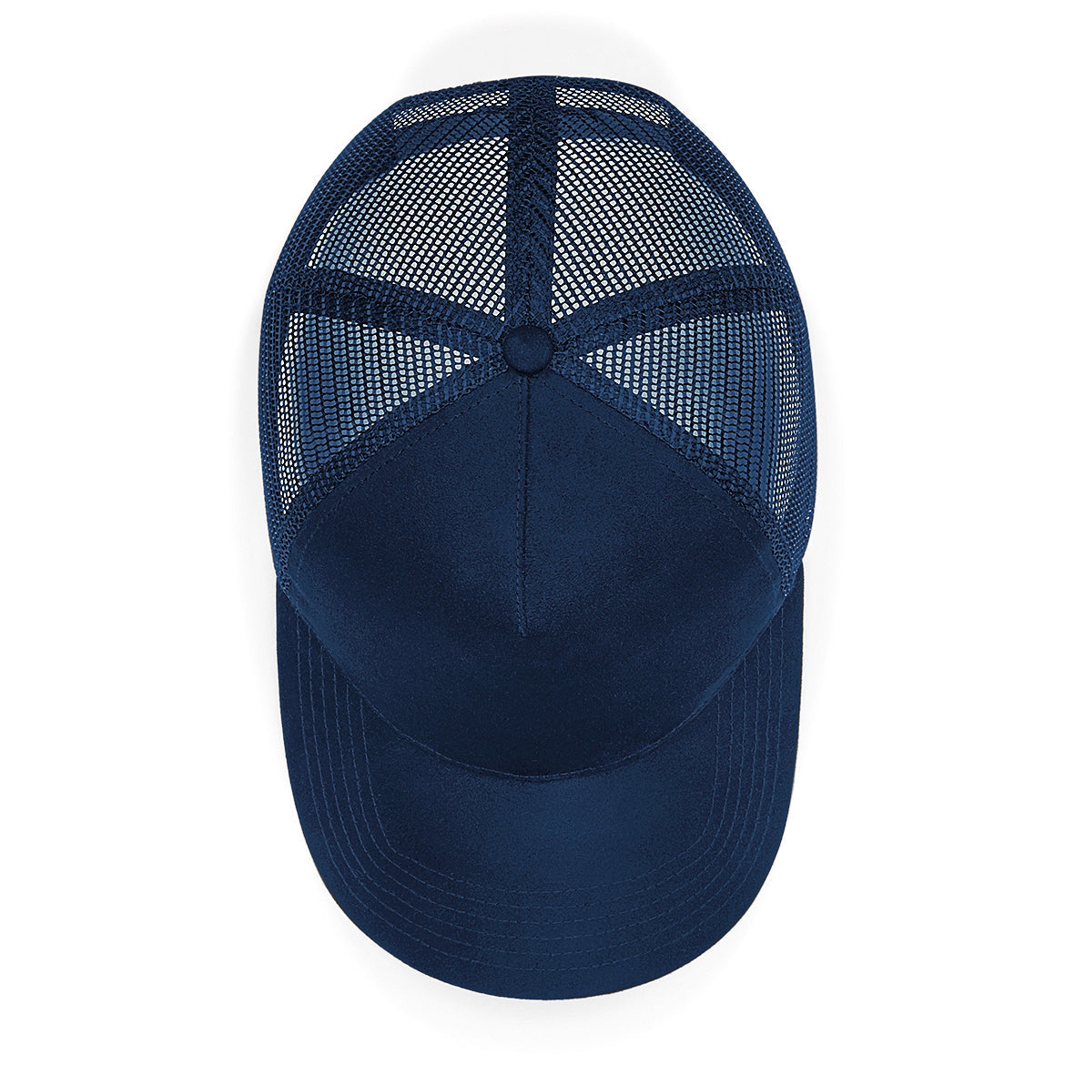 Beechfield Suede Snapback Trucker Hat 5-Panel Adjustable Luxury Finish