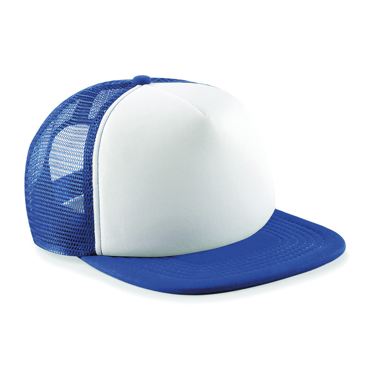 Beechfield Vintage Snapback Trucker Hat Padded Front Panel Retro Style