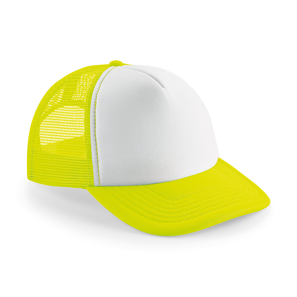 Beechfield Vintage Snapback Trucker Hat Padded Front Panel Retro Style