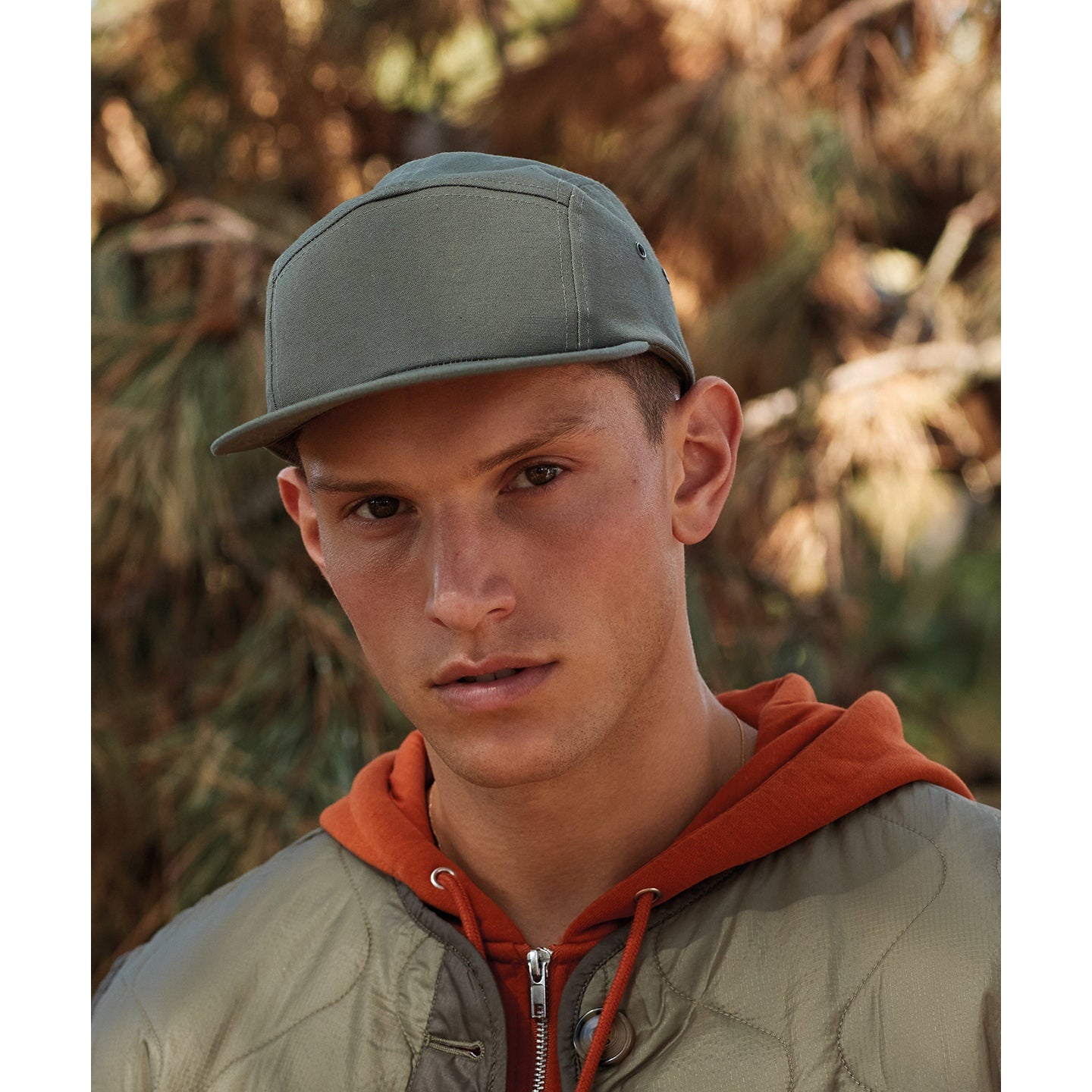 Beechfield Canvas 5-Panel Camper Cap Adjustable Snap Fastening Flat Peak