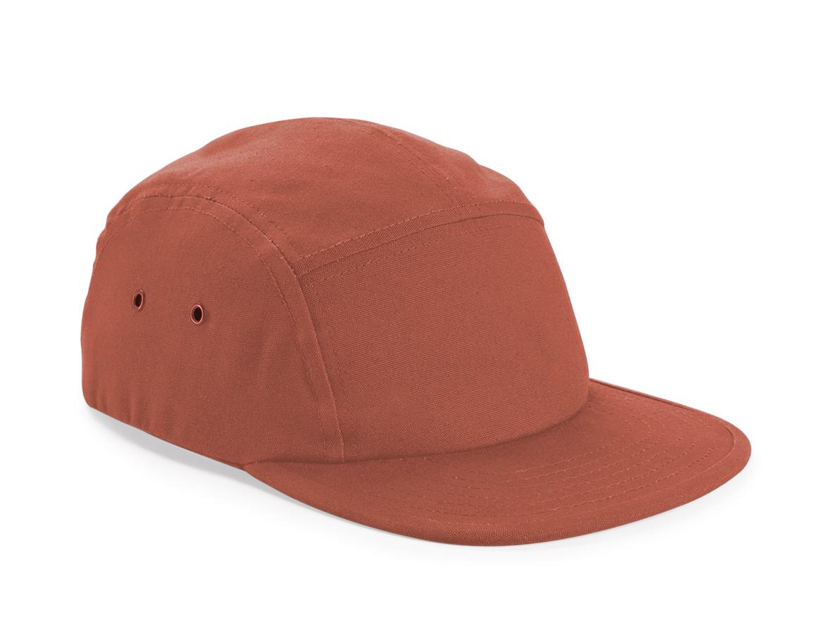 Beechfield Canvas 5-Panel Camper Cap Adjustable Snap Fastening Flat Peak