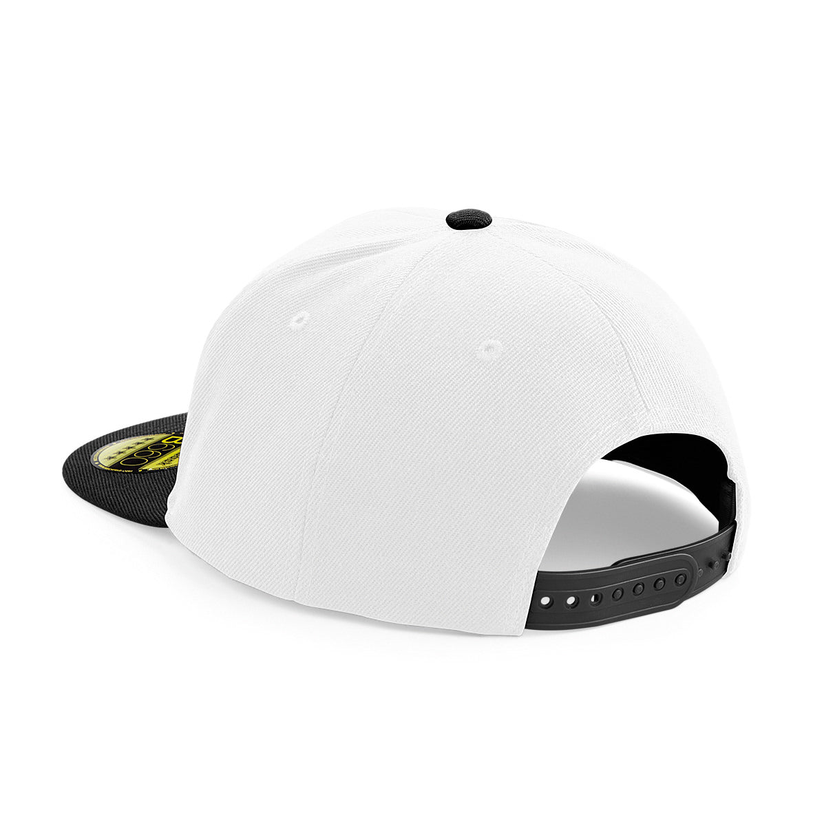 Beechfield Original Flat Peak Snapback Cap Green Underpeak Retro Style