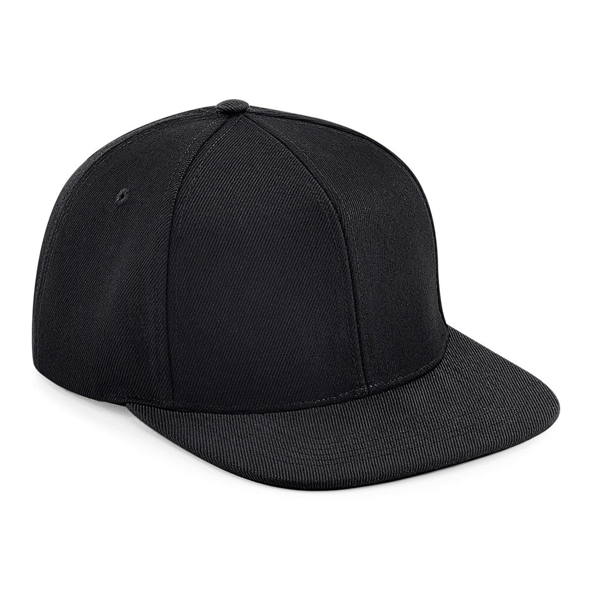 Beechfield Flat Peak 6-Panel Snapback Cap Retro Style Motorsports Fashion