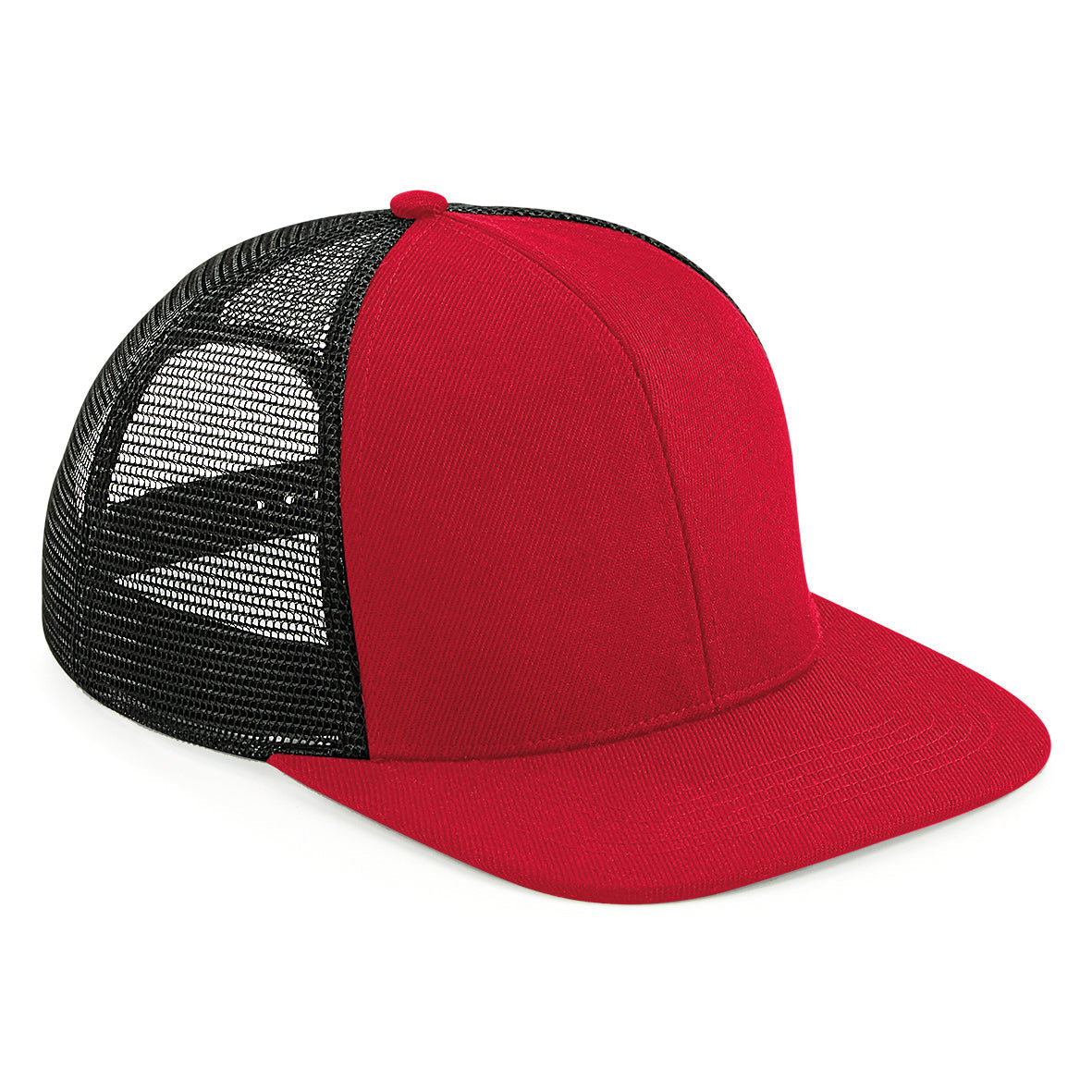 Beechfield Original Flat Peak 6-Panel Trucker Cap Retro Snapback Urban Style