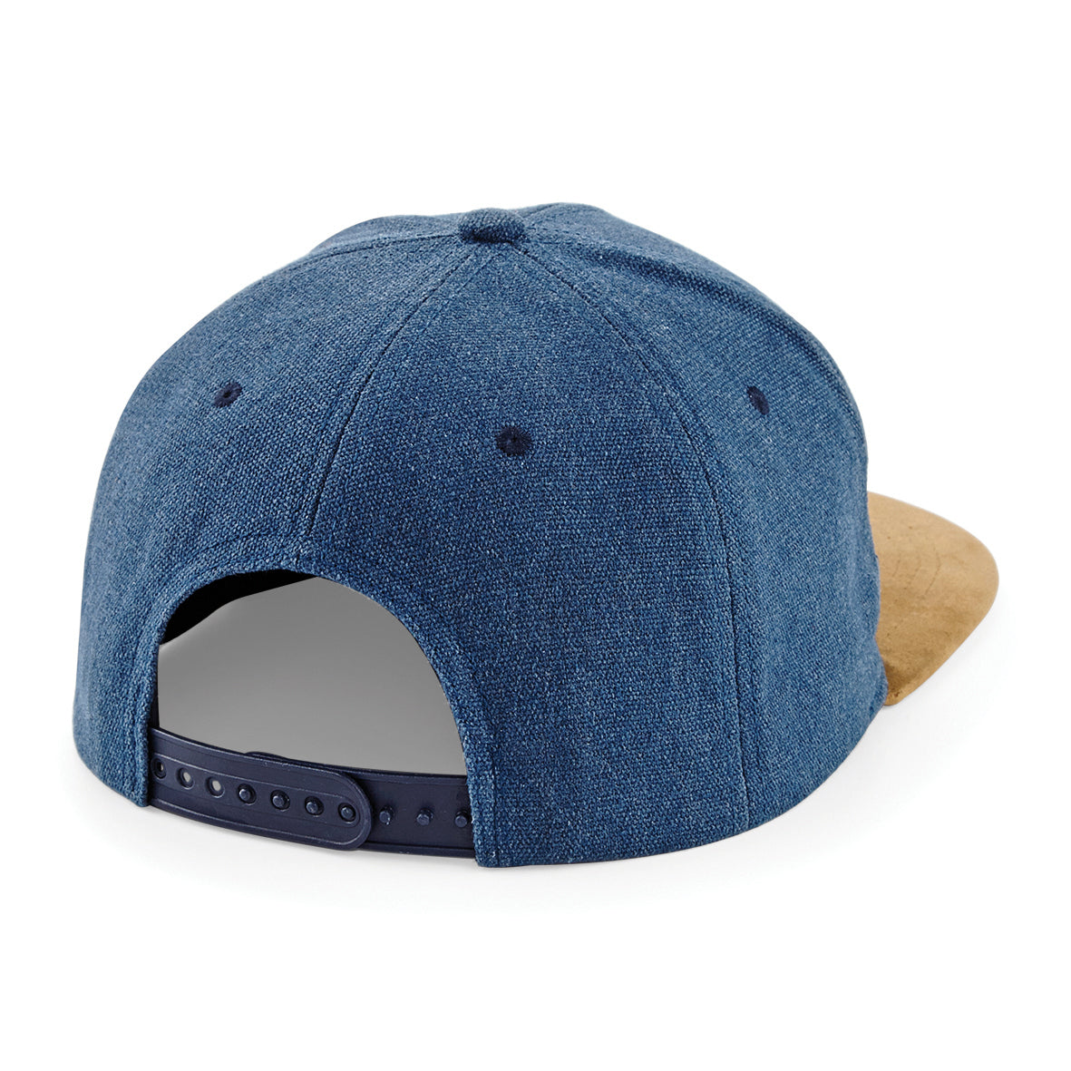 Beechfield Suede Peak Snapback Cap Retro Style Adjustable 6-Panel Design