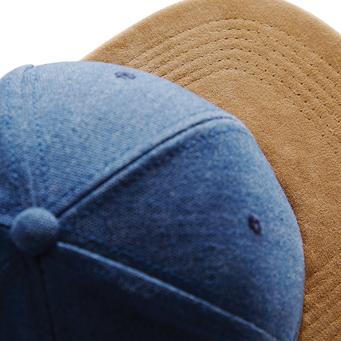 Beechfield Suede Peak Snapback Cap Retro Style Adjustable 6-Panel Design