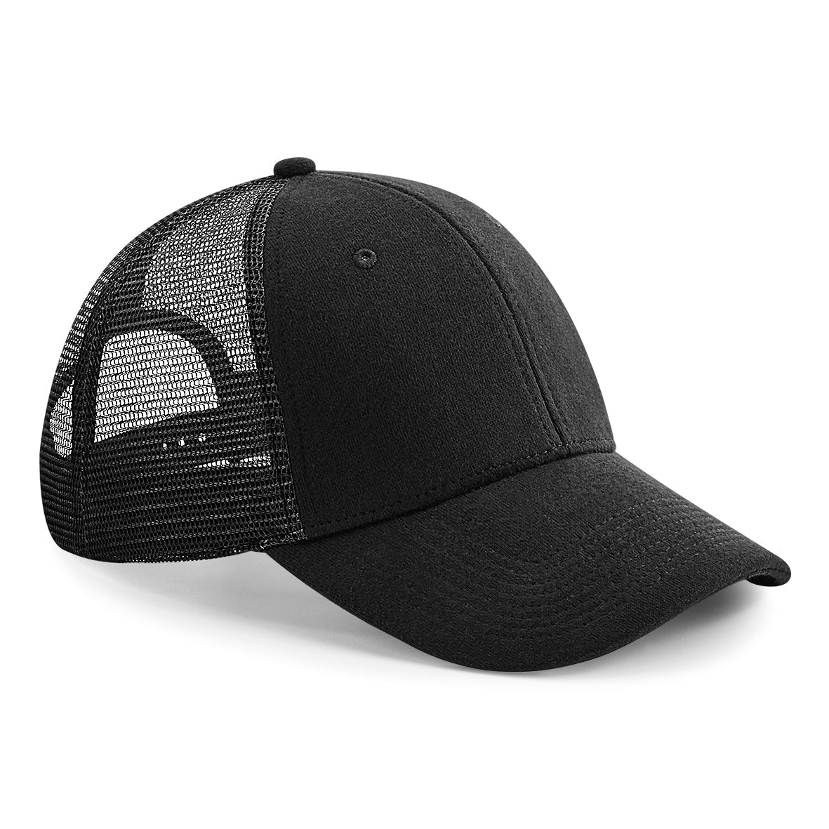 Beechfield Jersey Athleisure Trucker Hat Mid-Profile 6-Panel Snapback Cap