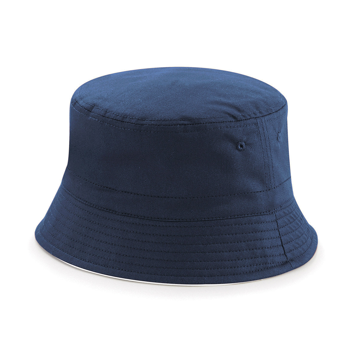 Beechfield Reversible Bucket Hat Short Brim Stitched Ventilation Eyelets