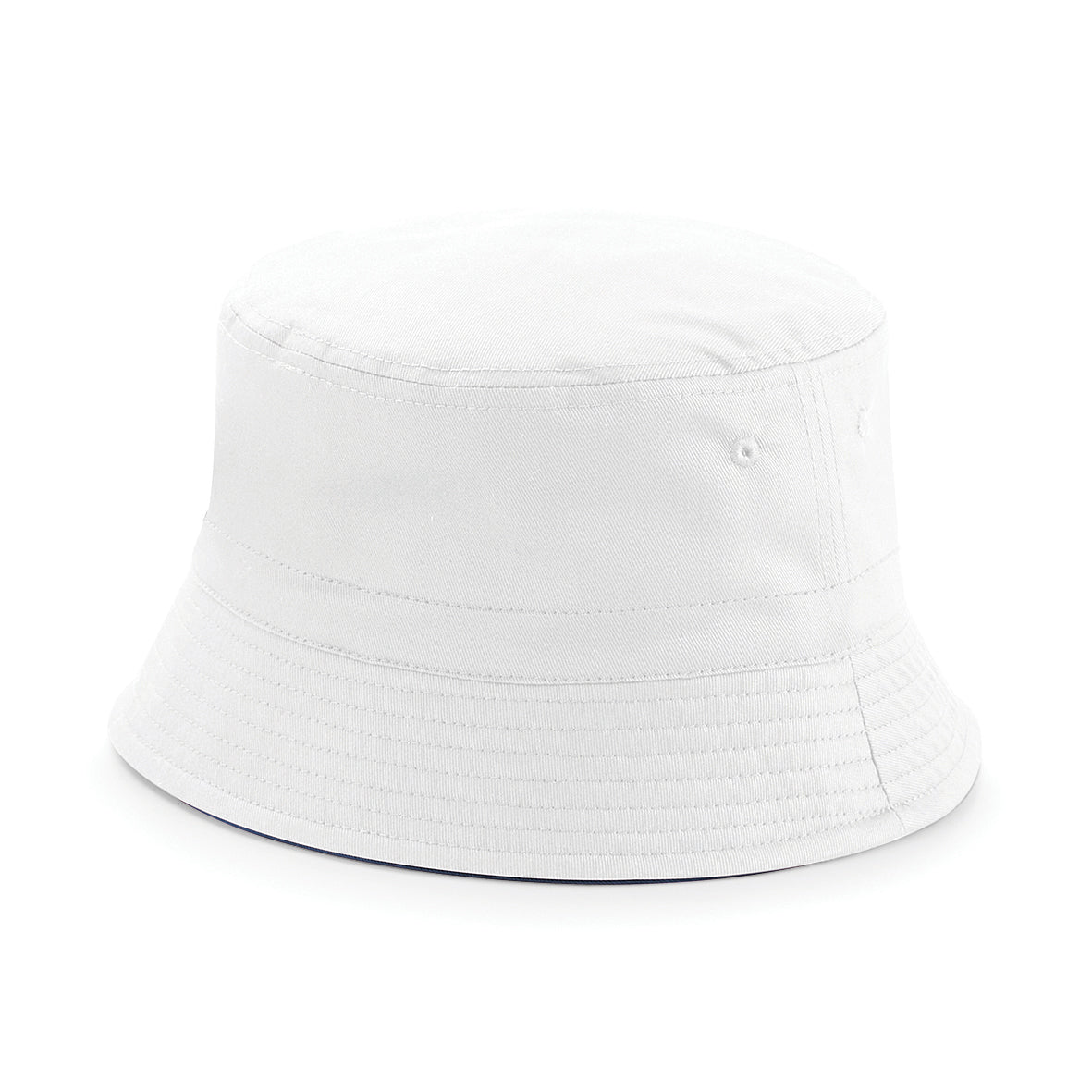 Beechfield Reversible Bucket Hat Short Brim Stitched Ventilation Eyelets