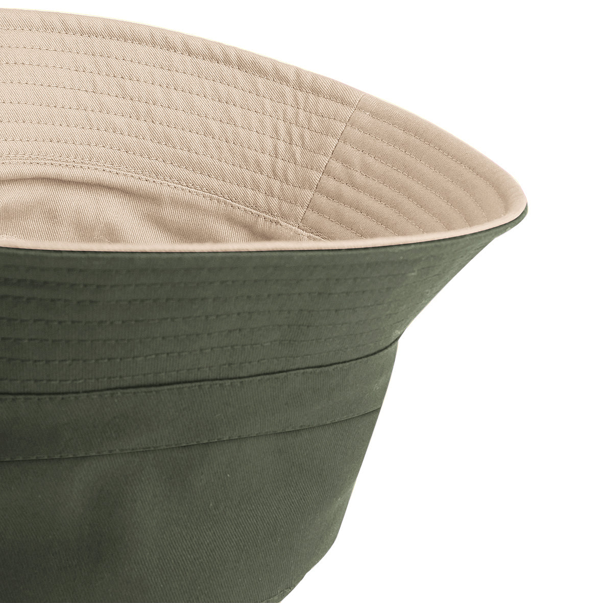 Beechfield Reversible Bucket Hat Short Brim Stitched Ventilation Eyelets