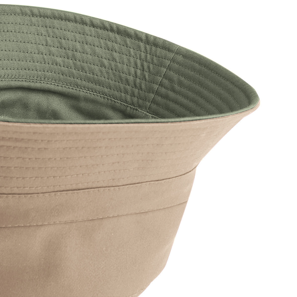 Beechfield Reversible Bucket Hat Short Brim Stitched Ventilation Eyelets