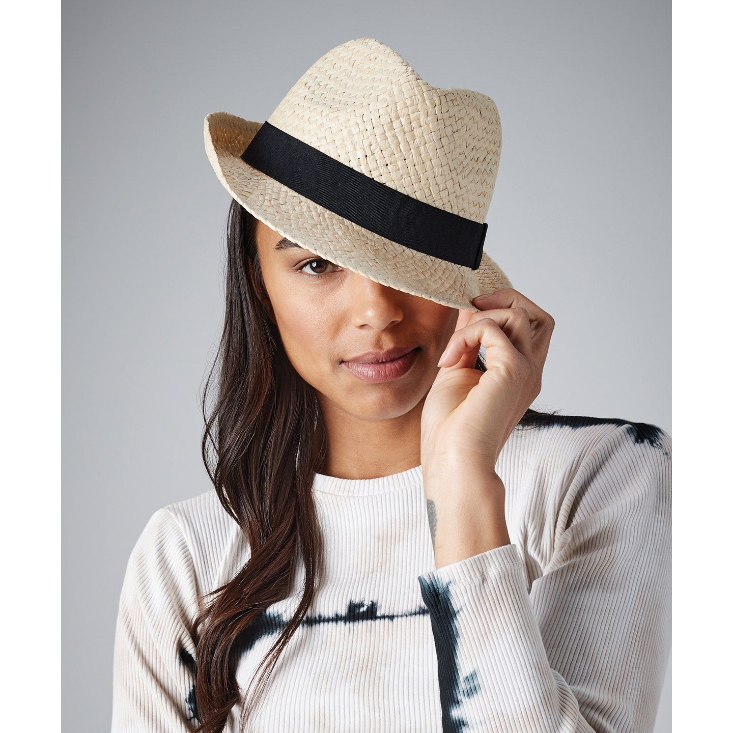 Beechfield Festival Trilby Hat Unisex Handmade TearAway Label 100% Polyester