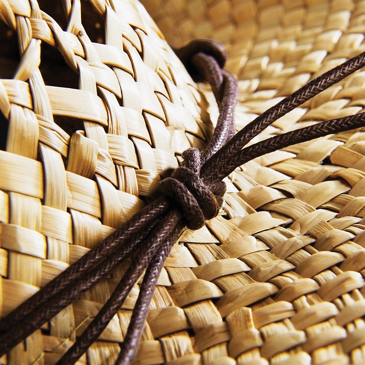 Beechfield Handmade Straw Cowboy Hat with Wired Brim and Elastic Sweatband