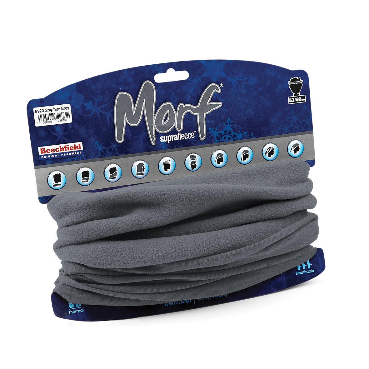 Beechfield Morf Suprafleece Multi-Purpose Warm Breathable Fabric Scarf