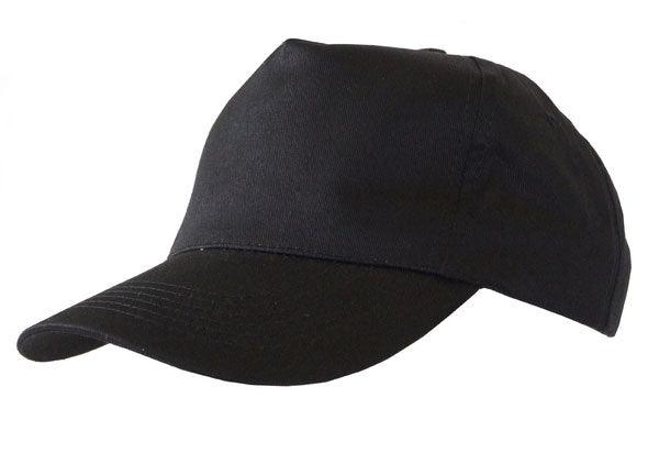 Beeswift Cotton Baseball Cap 5-Panel Adjustable Sun Protection Comfortable Fit