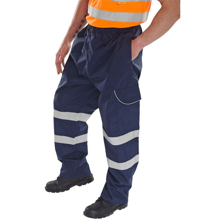Beeswift BD118 Overtrouser 300D Oxford Polyester Adjustable Waist Cargo Pockets