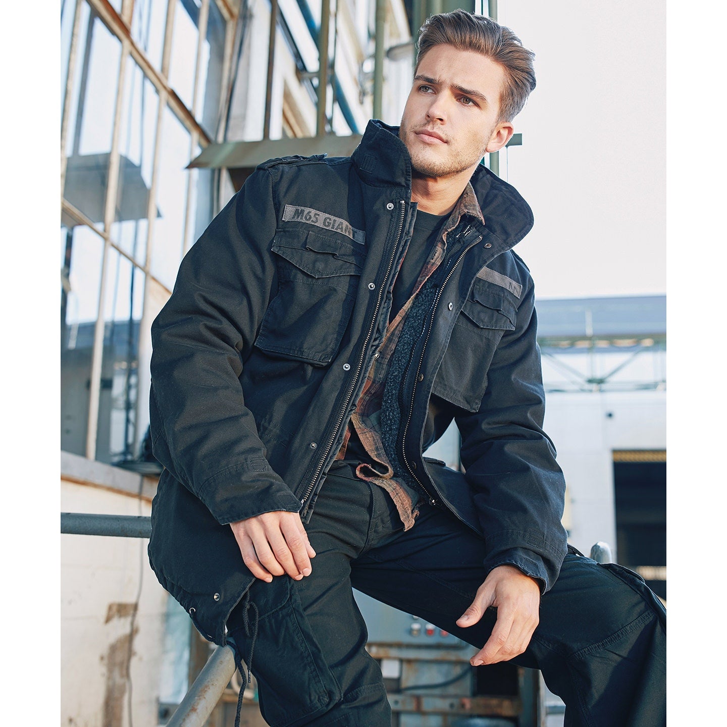 Build Your Brandit M65 Giant Jacket Vintage Removable Lining Adjustable Waist