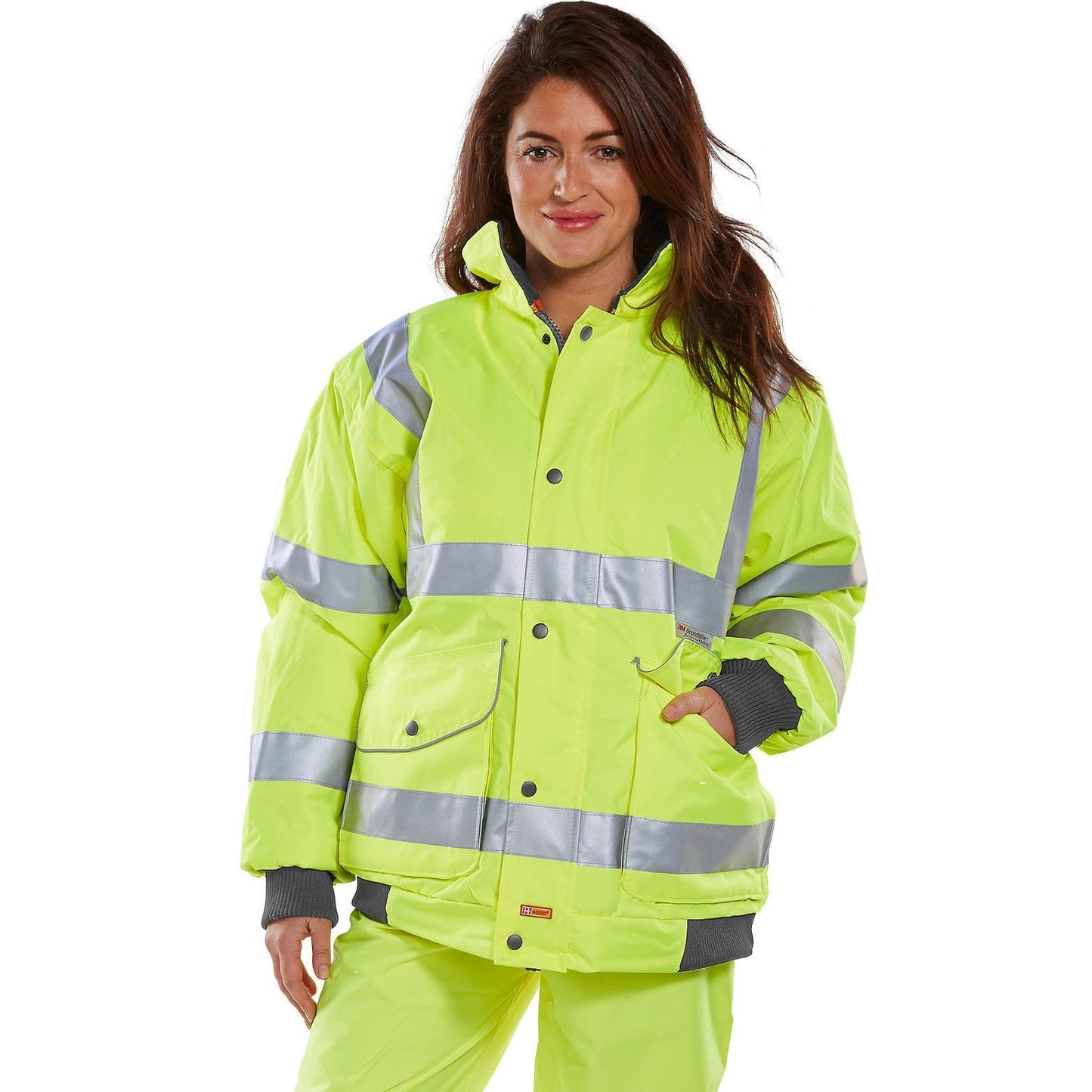 Beeswift B-Dri Super Bomber Jacket Heavyweight Waterproof Reflective Class 3