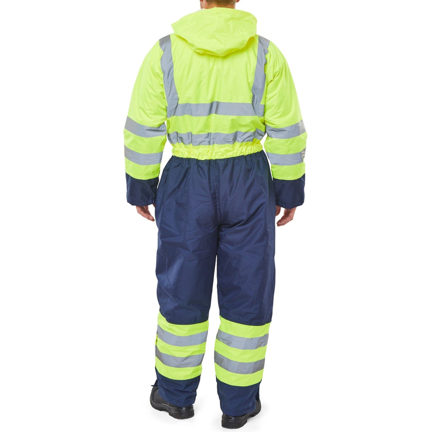 Beeswift Two Tone Hi-Vis Thermal Waterproof Coverall for Cold Storage