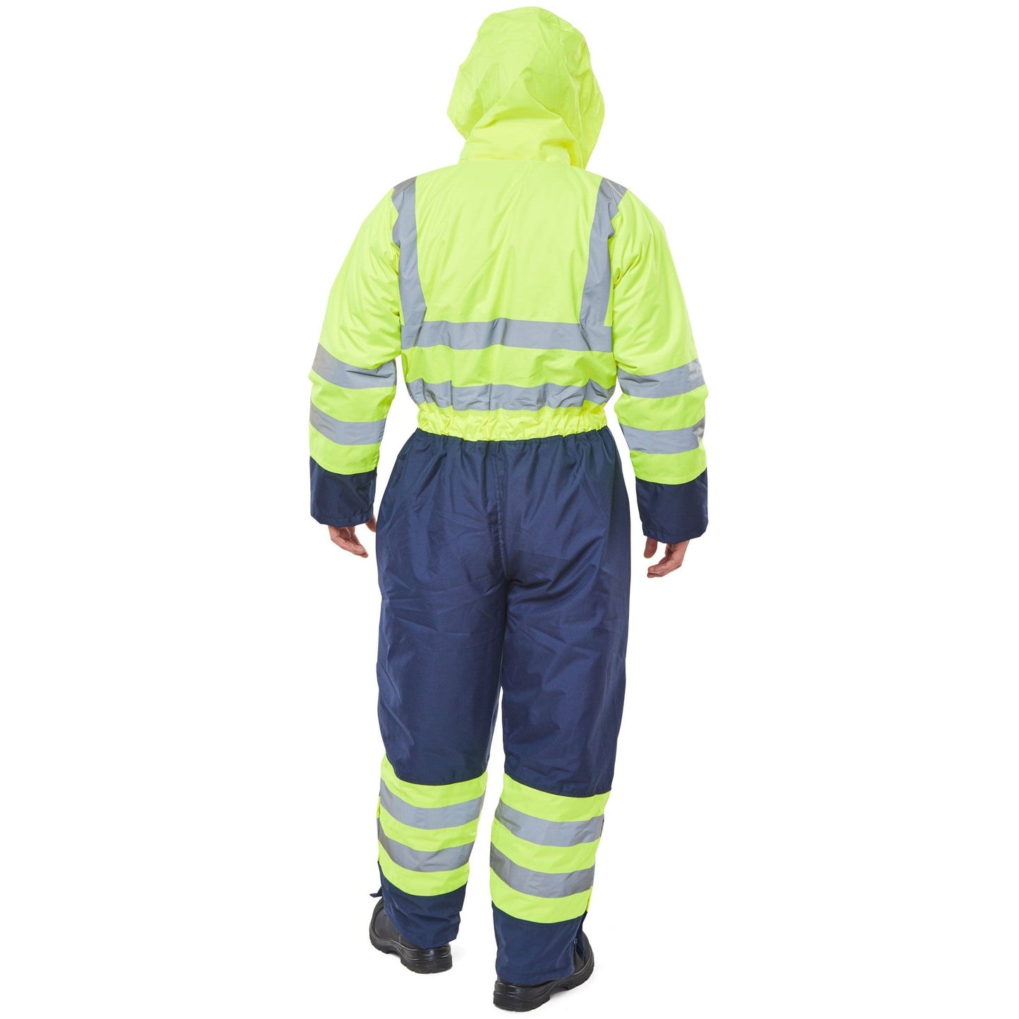 Beeswift Two Tone Hi-Vis Thermal Waterproof Coverall for Cold Storage