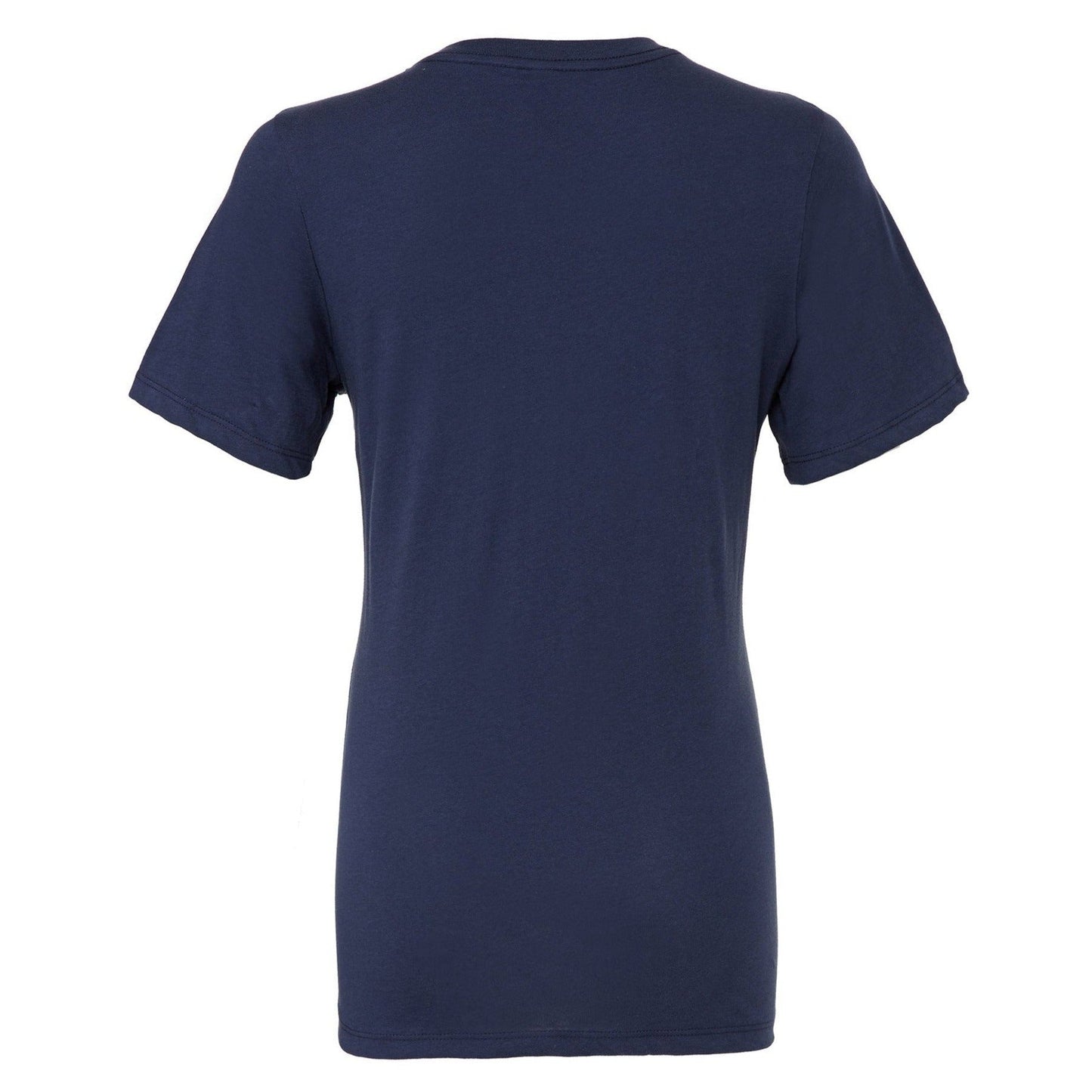 Bella Canvas Women's Relaxed Jersey Tee Navy Short Sleeve Crew Neck S-2XL