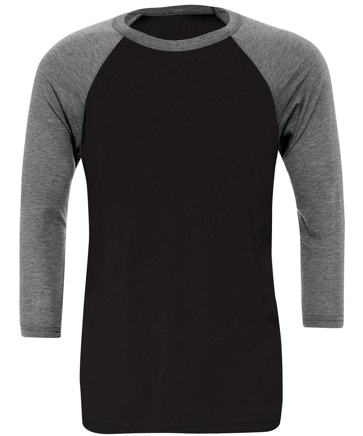 Bella Canvas Unisex Triblend 3/4 Sleeve Baseball T-Shirt Contrast Raglan