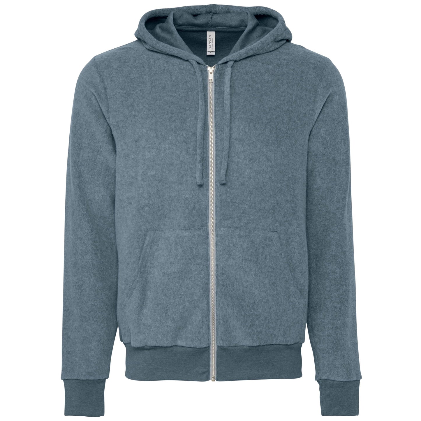 Bella Canvas Unisex Sueded Fleece Full-Zip Hoodie Soft Cozy Layering Essential