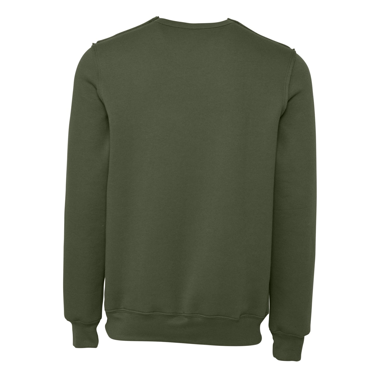 Bella Canvas Unisex Raw-Seam Crew Pullover Oversized Kangaroo Pocket Fleece