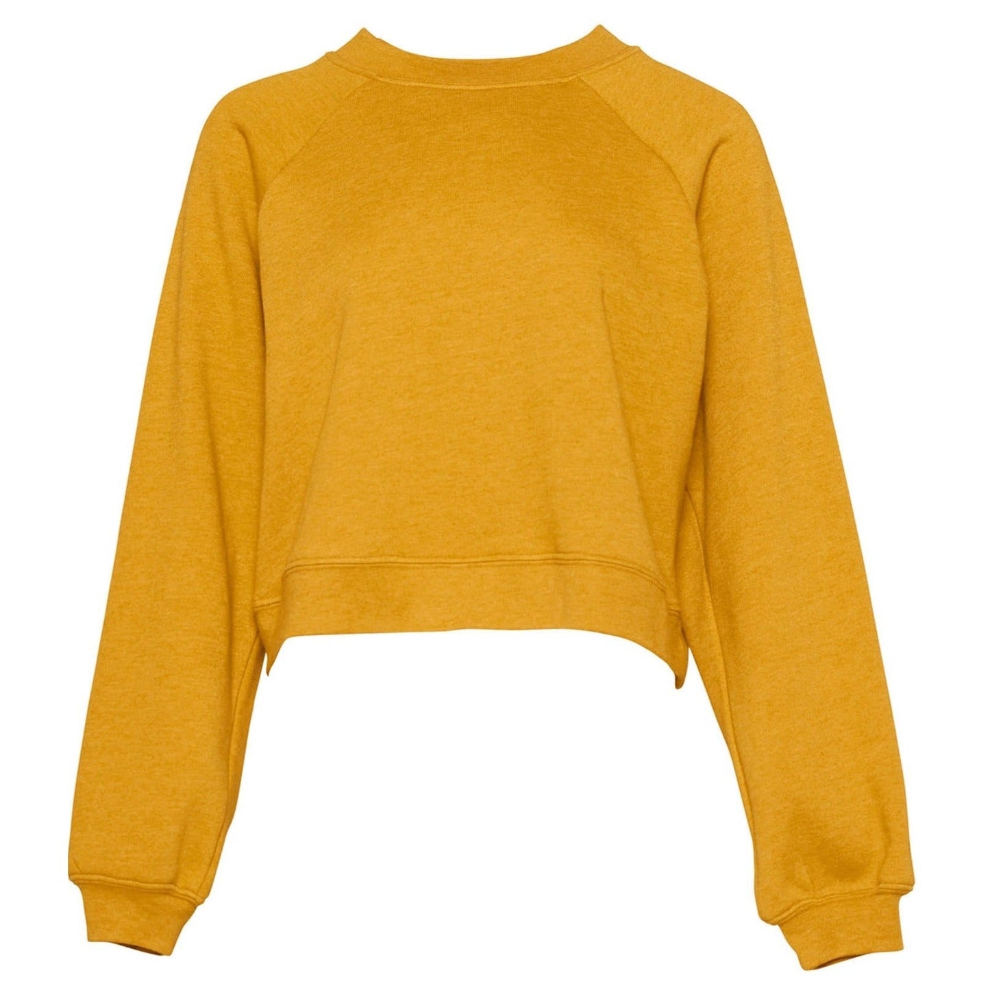 Bella Canvas Women's Raglan Pullover Fleece Soft Sponge Cotton Blend Top