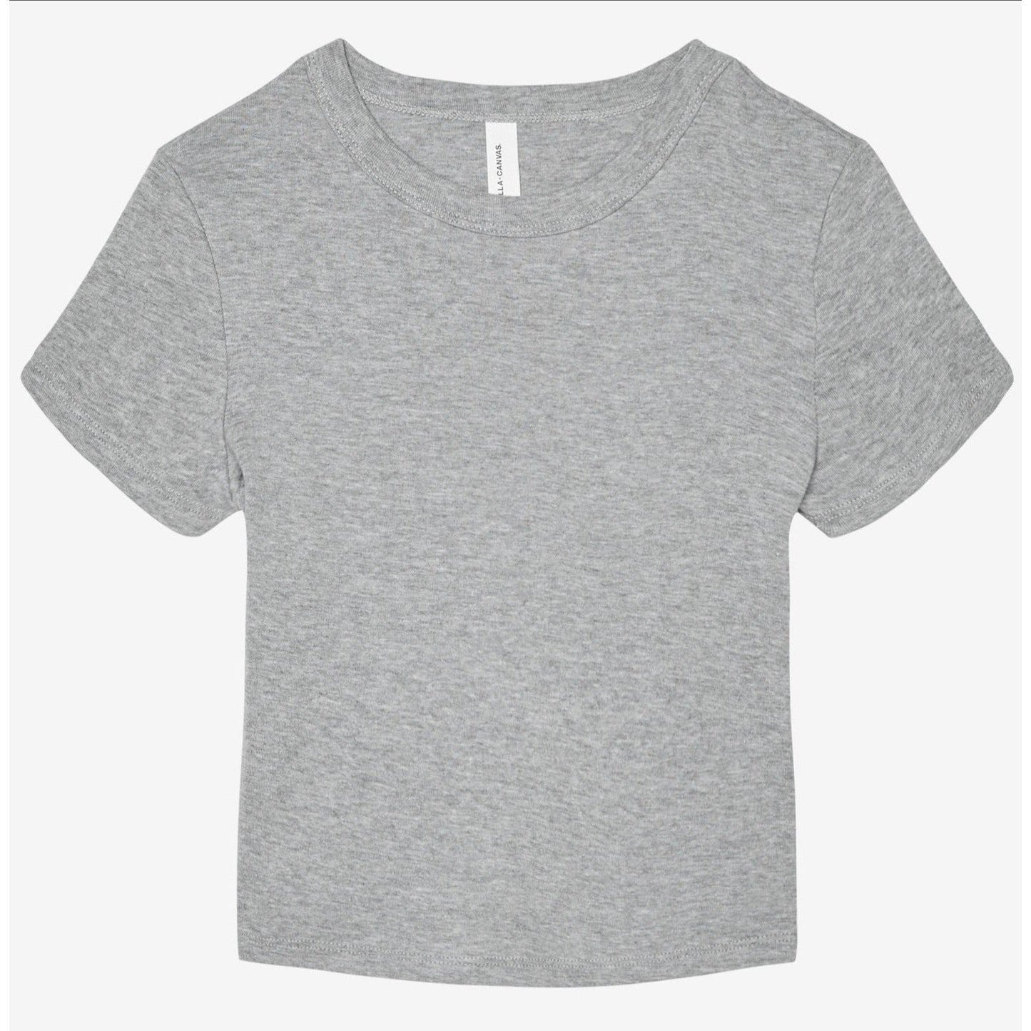 Bella Canvas Women's Micro Rib Baby T-Shirt Fitted Crew Neck Short Sleeve