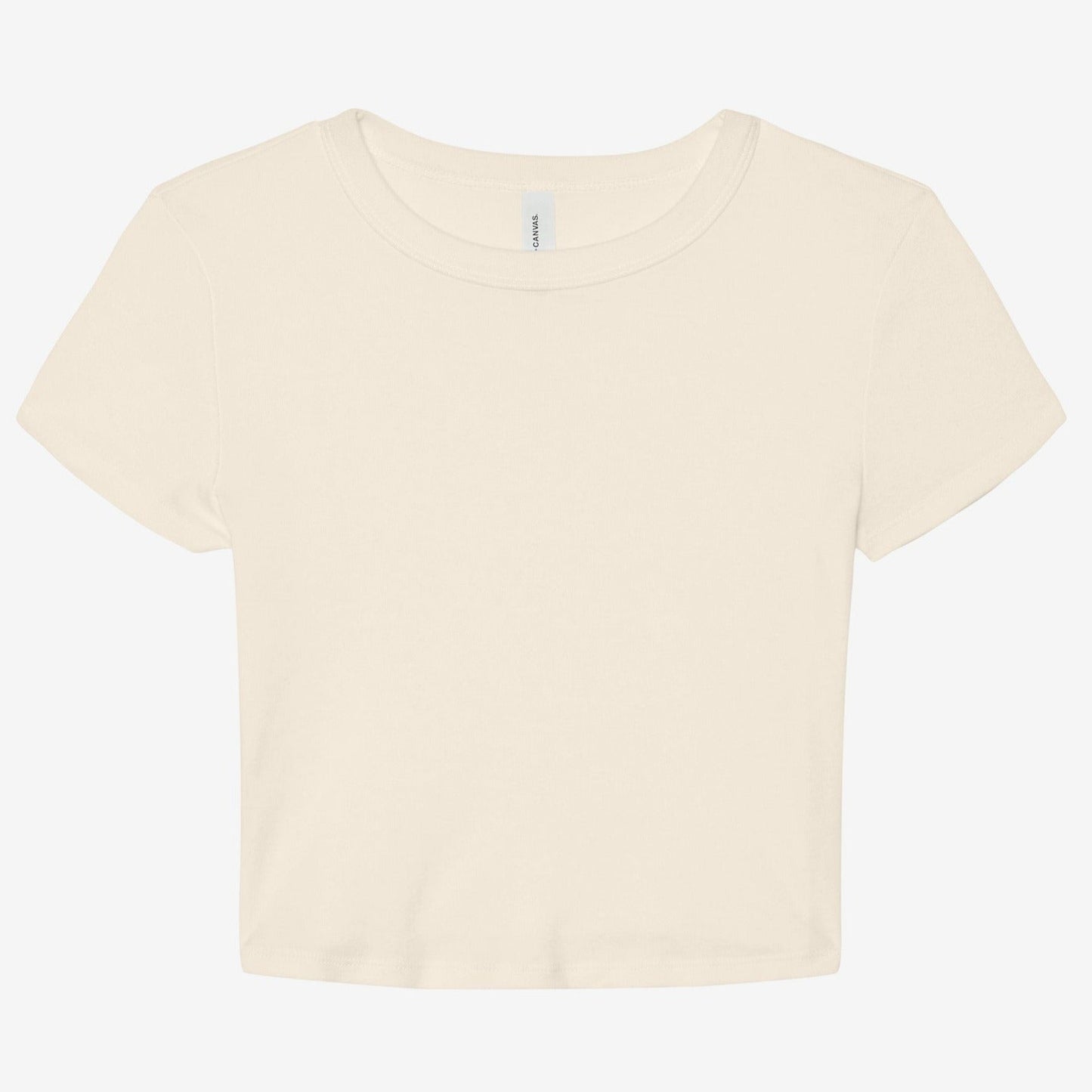 Bella Canvas Women's Micro Rib Baby T-Shirt Fitted Crew Neck Short Sleeve