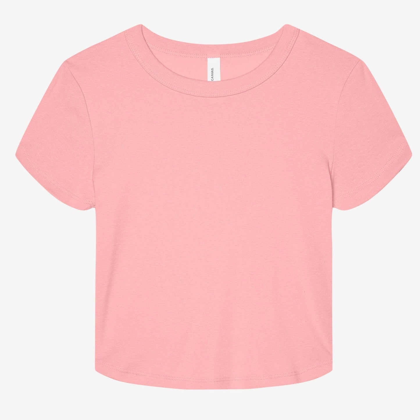 Bella Canvas Women's Micro Rib Baby T-Shirt Fitted Crew Neck Short Sleeve