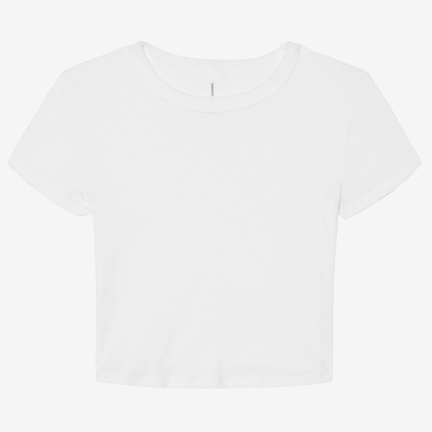 Bella Canvas Women's Micro Rib Baby T-Shirt Fitted Crew Neck Short Sleeve