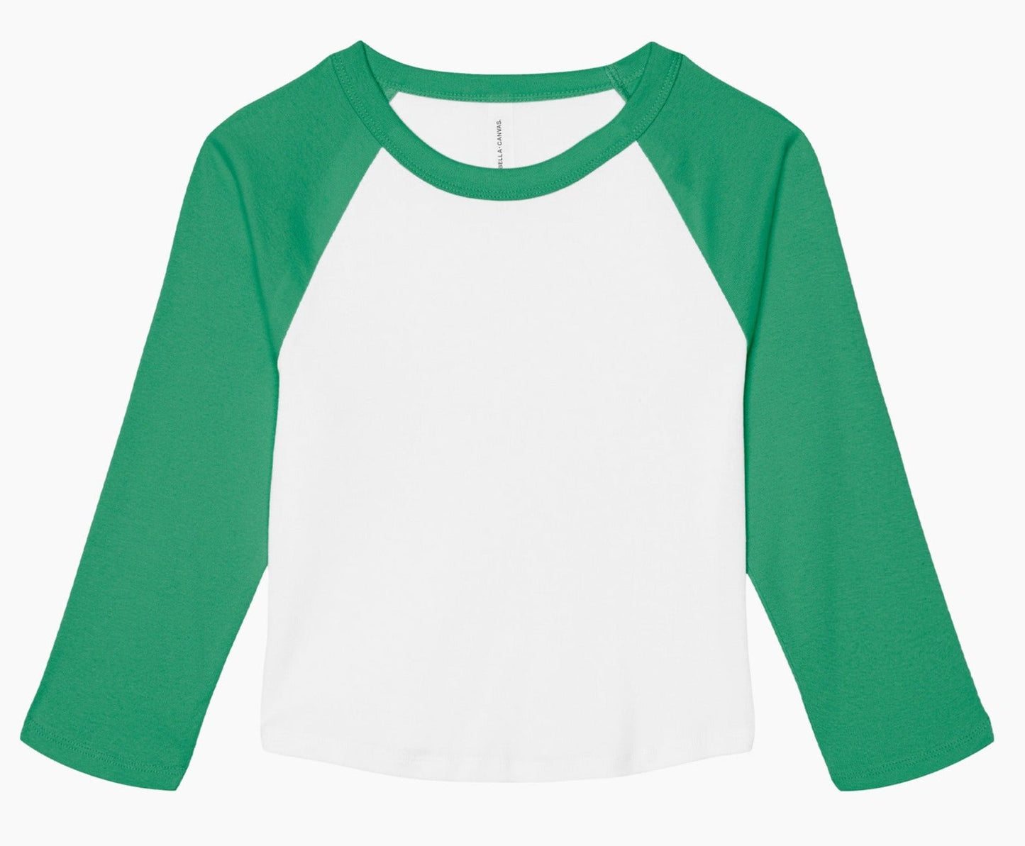Bella Canvas Women's Micro Rib 3/4 Sleeve Raglan T-Shirt Soft Fitted Top