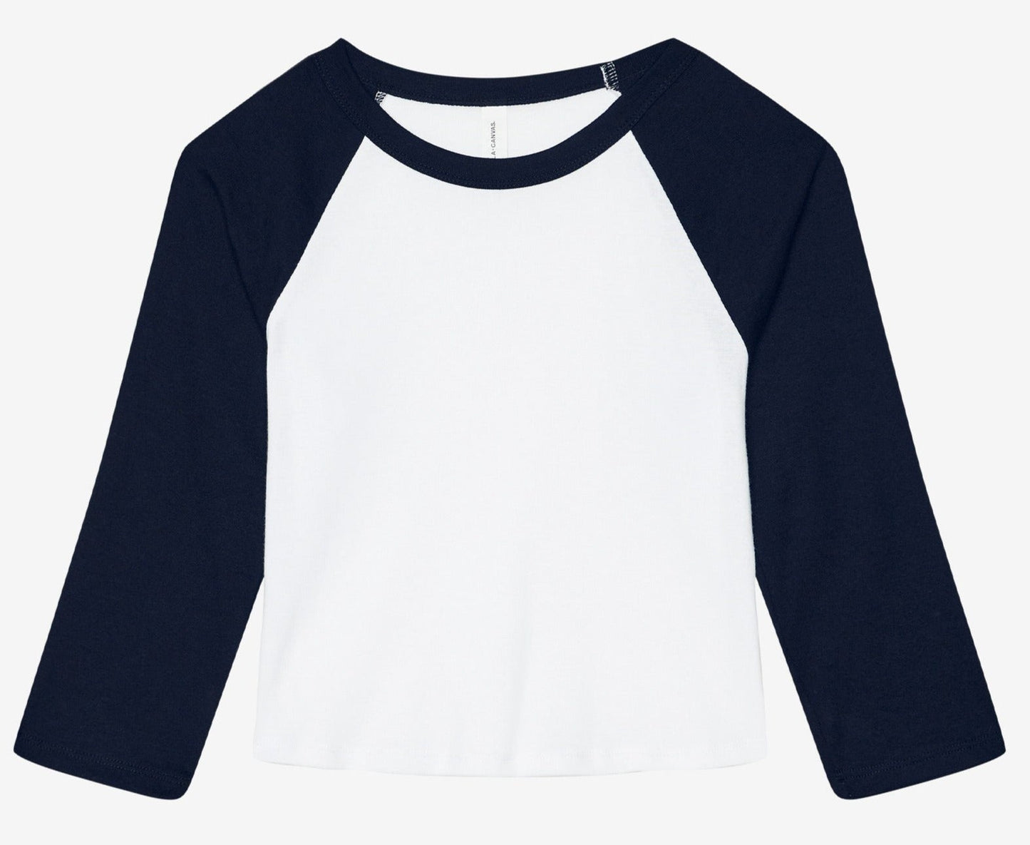Bella Canvas Women's Micro Rib 3/4 Sleeve Raglan T-Shirt Soft Fitted Top