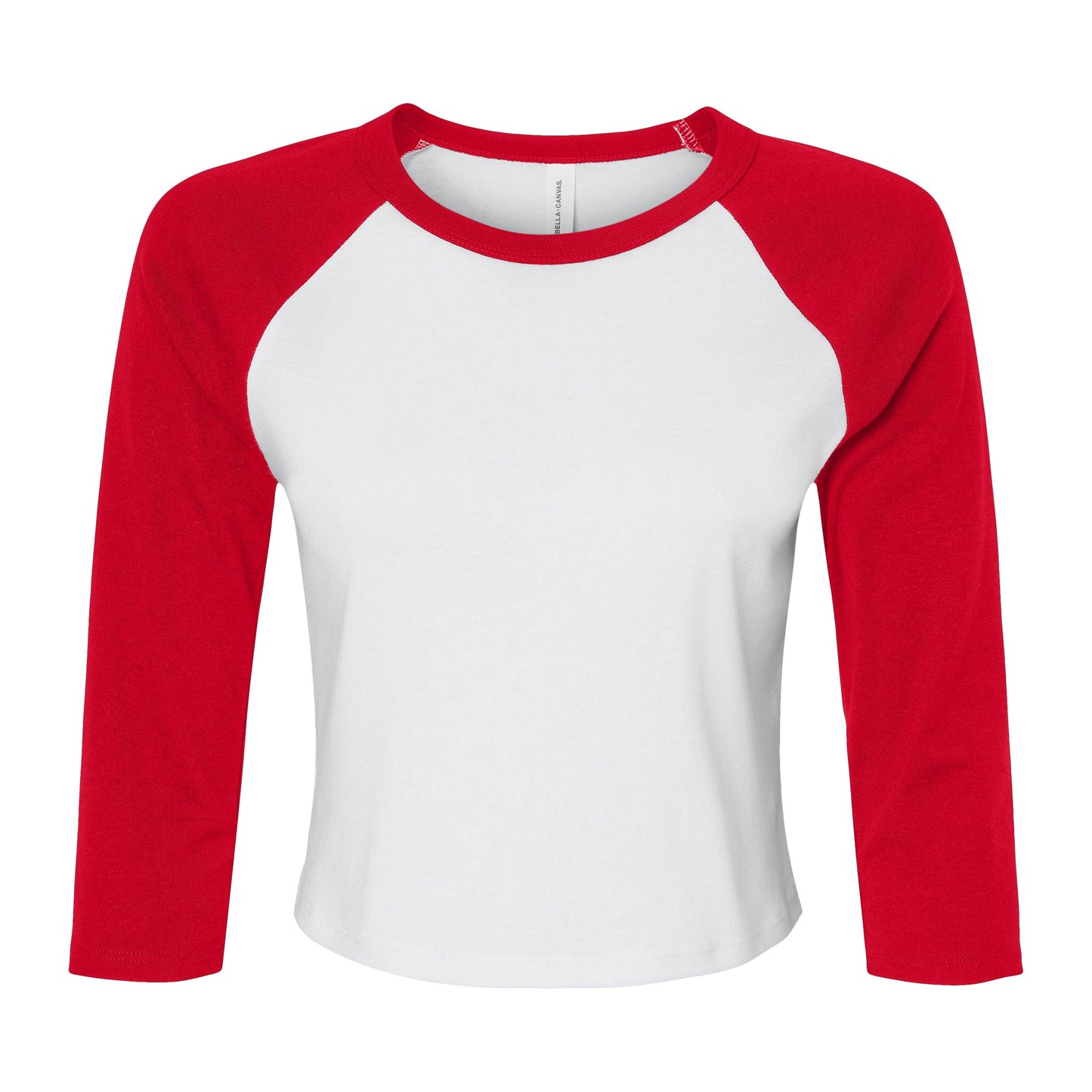 Bella Canvas Women's Micro Rib 3/4 Sleeve Raglan T-Shirt Soft Fitted Top
