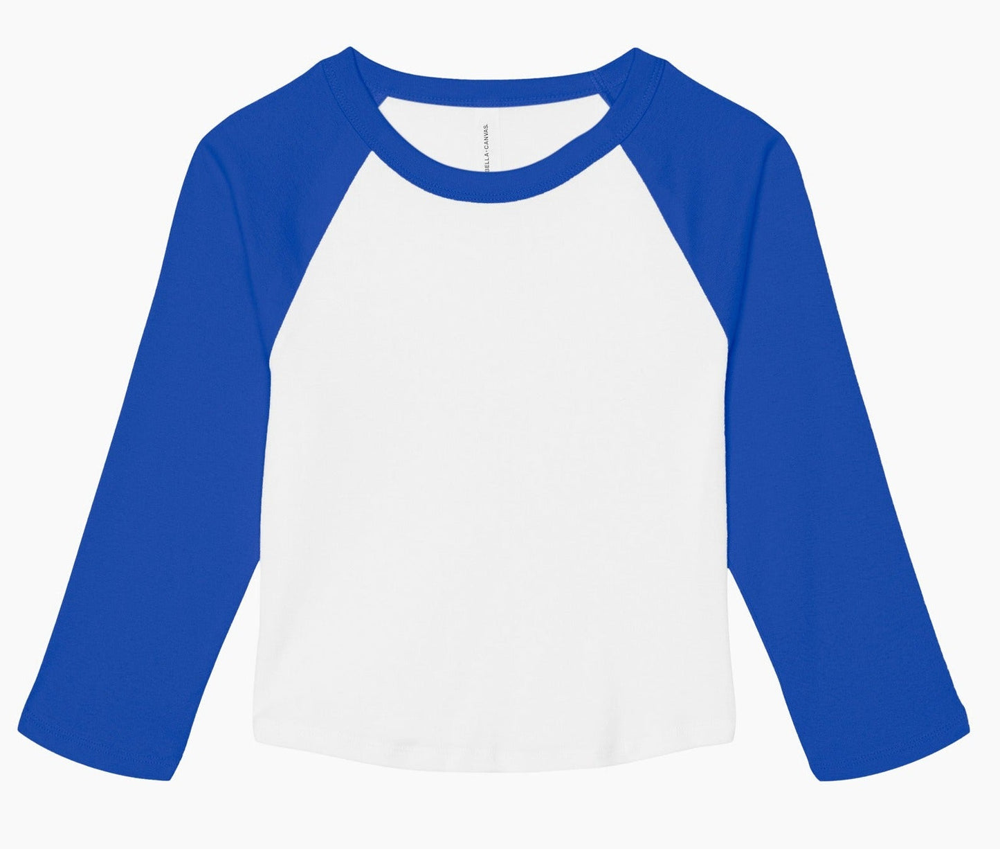 Bella Canvas Women's Micro Rib 3/4 Sleeve Raglan T-Shirt Soft Fitted Top