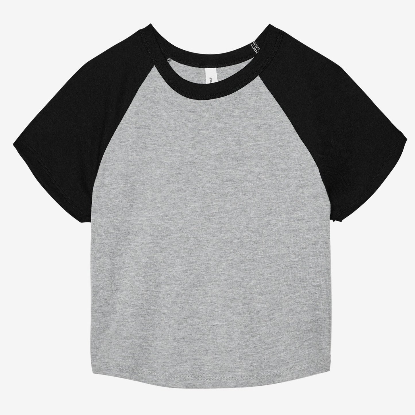 Bella Canvas Women's Micro Rib Raglan Baby T-Shirt Fitted Cap Sleeve XS-2XL