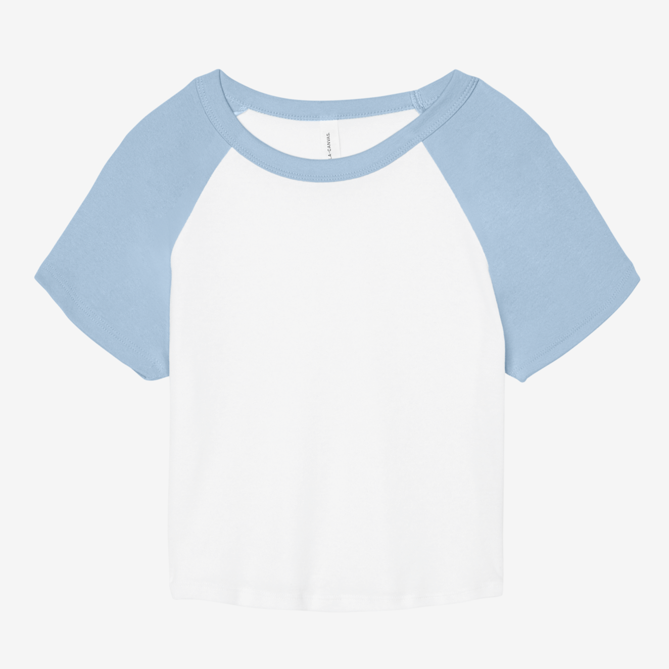 Bella Canvas Women's Micro Rib Raglan Baby T-Shirt Fitted Cap Sleeve XS-2XL